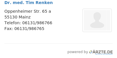 Dr med tim renken