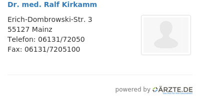 Dr med ralf kirkamm
