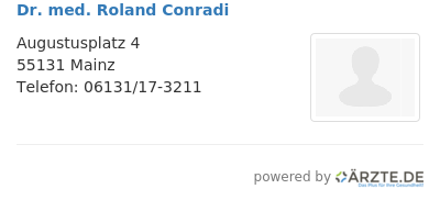 Dr med roland conradi