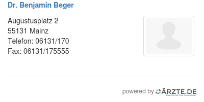 Dr benjamin beger