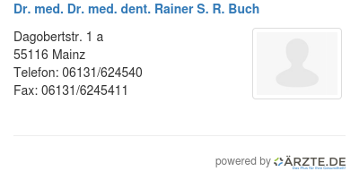 Dr med dr med dent rainer s r buch 543081