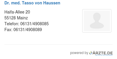 Dr med tasso von haussen 482292