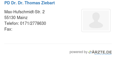 Pd dr dr thomas ziebart