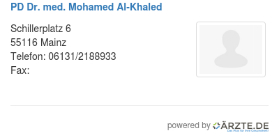 Pd dr med mohamed al khaled