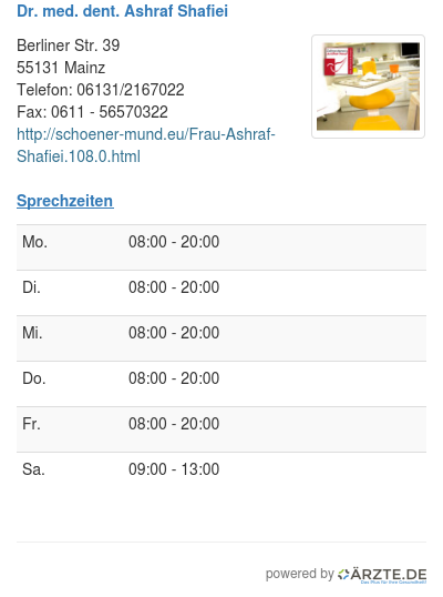 Dr med dent ashraf shafiei