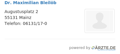 Dr maximilian bleiloeb