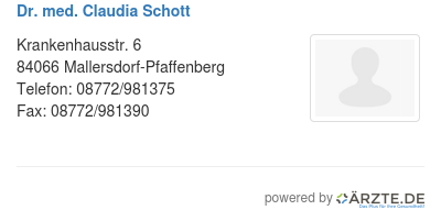 Dr med claudia schott