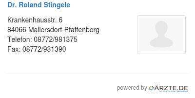 Dr roland stingele