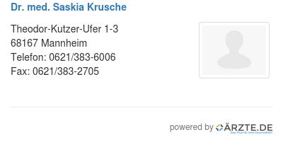 Dr med saskia krusche