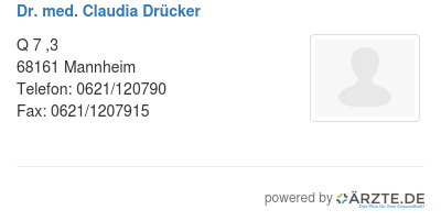 Dr med claudia druecker 501986
