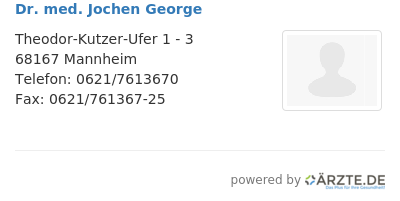 Dr med jochen george