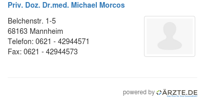 Priv doz dr med michael morcos