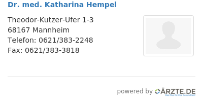 Dr med katharina hempel