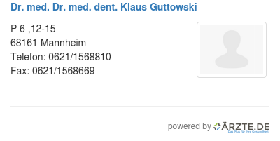 Dr med dr med dent klaus guttowski