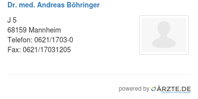 Dr med andreas boehringer