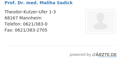 Prof dr med maliha sadick