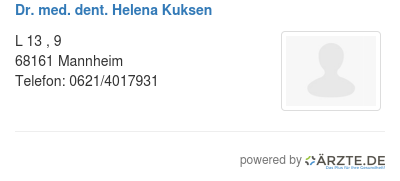 Dr med dent helena kuksen