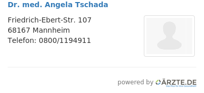 Dr med angela tschada