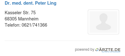 Dr med dent peter ling