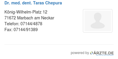 Dr med dent taras chepura