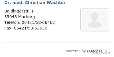 Dr med christian waechter