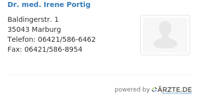 Dr med irene portig