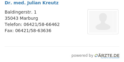 Dr med julian kreutz