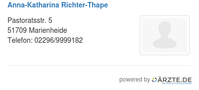 Anna katharina richter thape