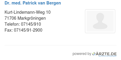 Dr med patrick van bergen
