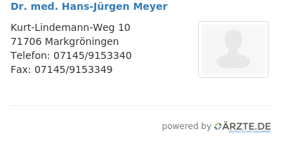 Dr med hans juergen meyer