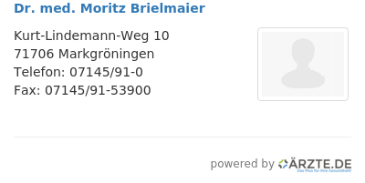 Dr med moritz brielmaier