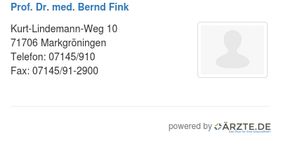 Prof dr med bernd fink