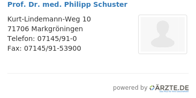Prof dr med philipp schuster