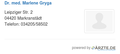 Dr med marlene gryga