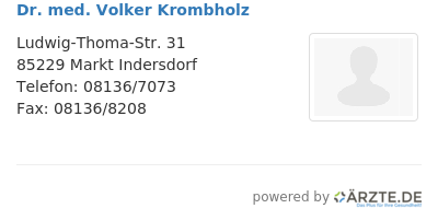 Dr med volker krombholz