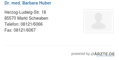 Dr med barbara huber