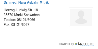 Dr med nara asbahr mitrik