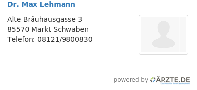Dr max lehmann