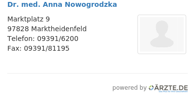 Dr med anna nowogrodzka