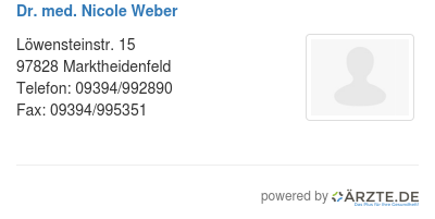 Dr med nicole weber 549905