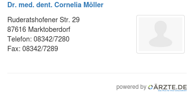 Dr med dent cornelia moeller