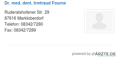 Dr med dent irmtraud fourne