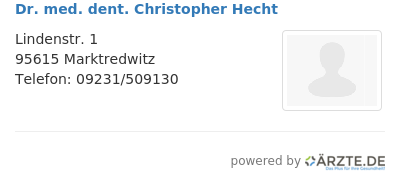 Dr med dent christopher hecht