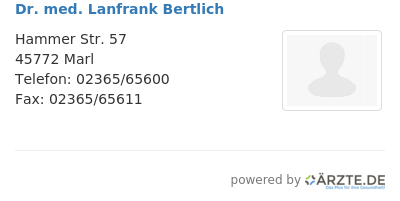 Dr med lanfrank bertlich