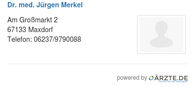 Dr med juergen merkel