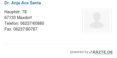 Dr anja acs santa