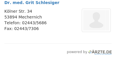 Dr med grit schlesiger