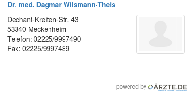 Dr med dagmar wilsmann theis 312150