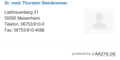 Dr med thorsten steinbrenner 579182