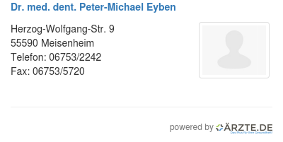 Dr med dent peter michael eyben